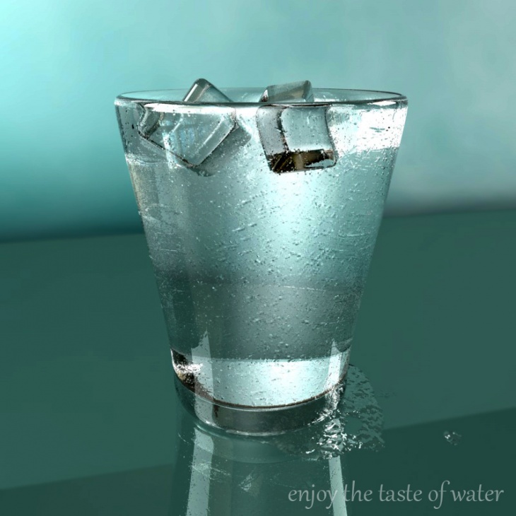 Eisiges Wasser