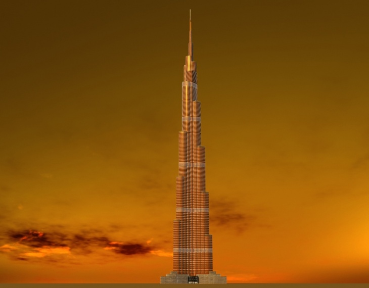 Burj Khalifa am Abend