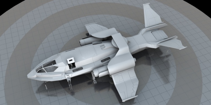 Military Spaceship - Recon v4 - Spearhead