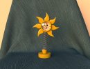 3D Bild: Blumen Uhr