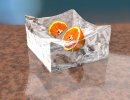 3D Bild: Orange meets Ice