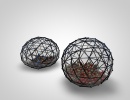 3D Bild: Bouncing Balls