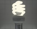 3D Bild: Energiesparlampe