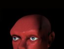 3D Bild: Roter Kopf