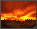 3D Bild: Flaming Sky