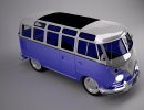 3D Bild: VW Bulli im Studio