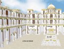 3D Bild: Atrio interior del templo
