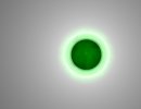 3D Bild: The Green Hole