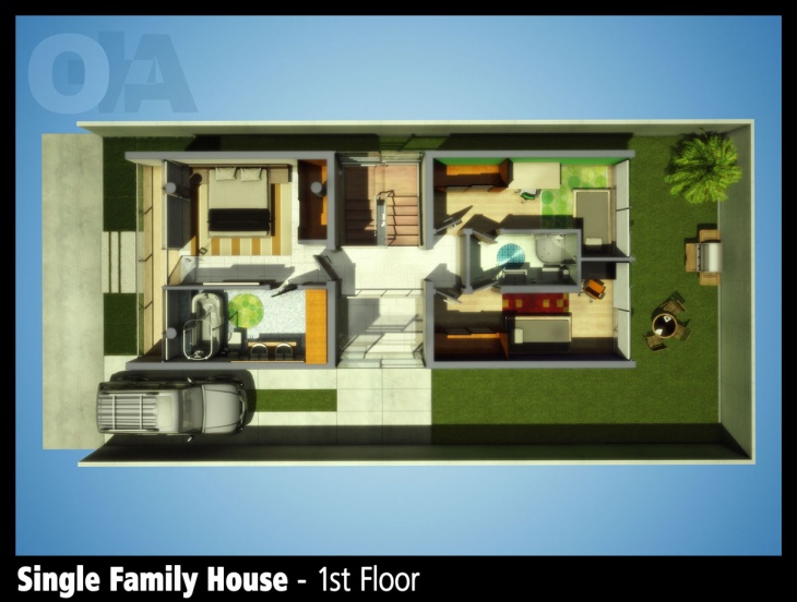 Single Familie Haus - Zweiter Stock