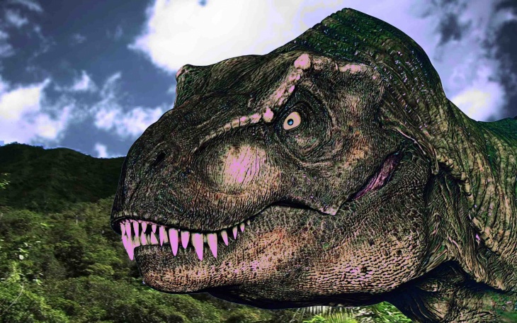Jurassic Park T-Rex Kopf