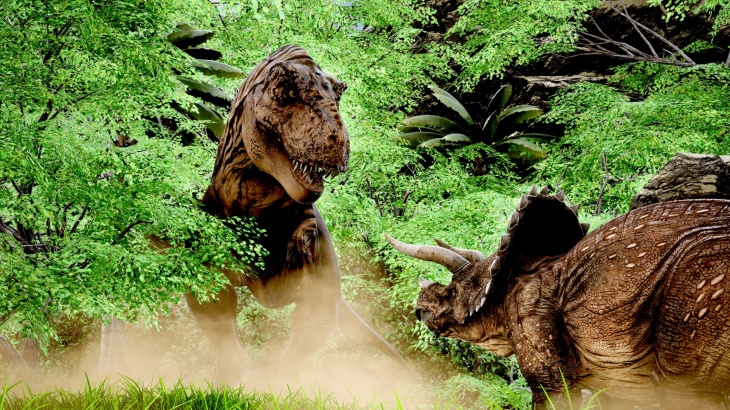 Trex meets Triceratops 