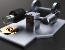 3D Bild: Stirling Motor