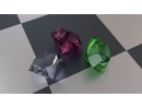 3D Bild: Diamanten im Badezimmer