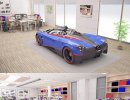 3D Bild: Pagani Huayra Roadster in Office