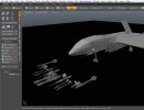 3D Bild: Kampfflugzeug