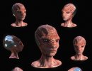 3D Bild: Alien/Mensch Hybrid