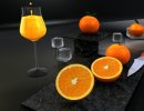 3D Bild: WIP Orangen,Saft und Eis