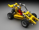 3D Bild: Lego Technic Racer