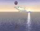 3D Bild: Delphin (Glasdelphin)