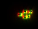 3D Bild: 5 Lampenkreuze