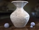 3D Bild: Vase mit Kugeln