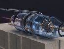 3D Bild: Dampf Rakete neu