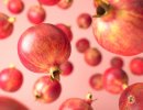 3D Bild: Falling Pomegranates