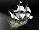 3D Bild: Segelschiff