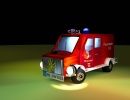 3D Bild: Feuerwehrauto