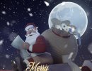 3D Bild: Santa Clause is coming