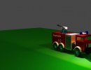 3D Bild: Feuerwehrfahrzeug