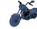 3D Bild: FatBoy-Harley Davidson