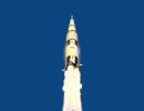 3D Bild: Start der Saturn V