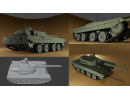 3D Bild: Panzerkette